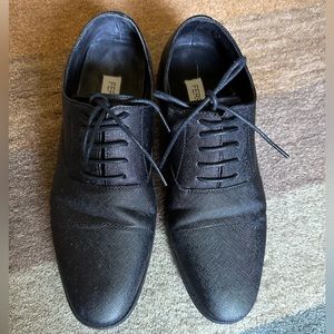 Mens Ferro Aldo Black Dress Shoes Size 6.5
